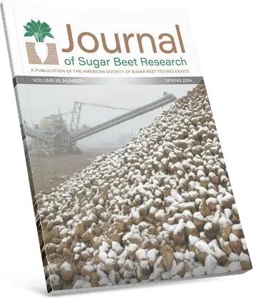 Journal of Sugar Beet Research - Effects of Sugarbeet Processing Precipitated Calcium Carbonate on Crop Production and Soil Properties Cover Photo